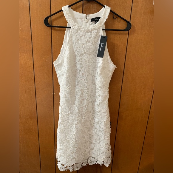 Lulus Dresses & Skirts - NWT Lulu’s white lace floral mini dress size small